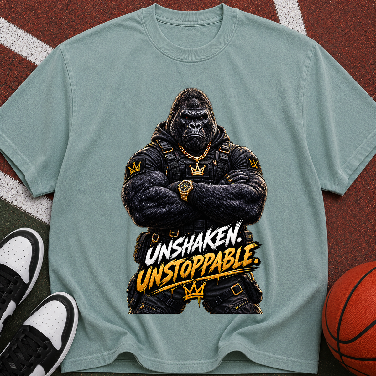 Gorilla 'Unshaken Unstoppable' Graphic T-Shirt