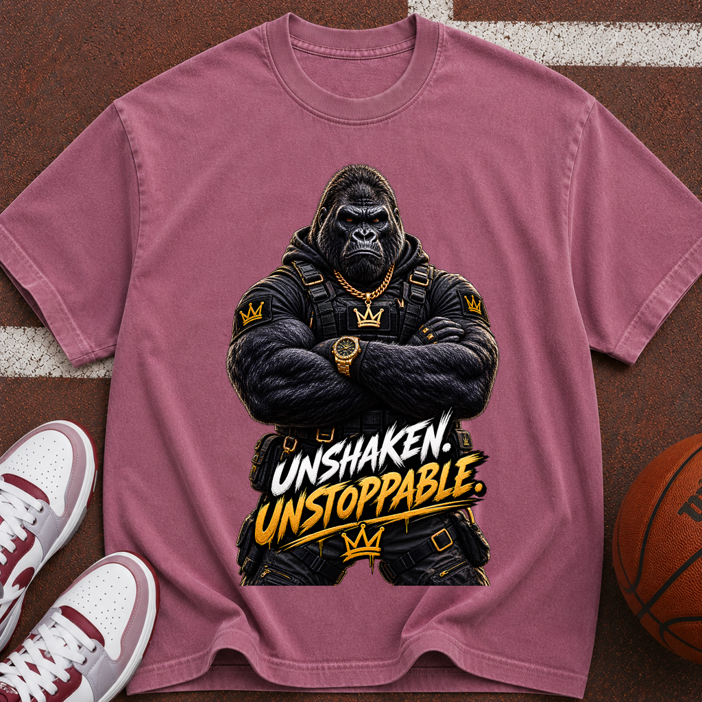 Gorilla 'Unshaken Unstoppable' Graphic T-Shirt