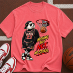 Panda 23 Basketball T-Shirt — “Nothing But Net, No Stress” Vintage Graphic Tee