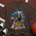 Basketball Shark Graphic Tee — "Own the Court, Own Your Destiny"