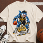 Basketball Shark Graphic Tee — "Own the Court, Own Your Destiny"