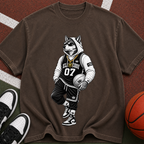 Basketball Graphic T‑Shirt — Retro Animal Streetwear Tee