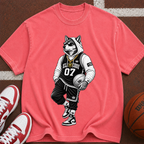 Basketball Graphic T‑Shirt — Retro Animal Streetwear Tee