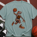 Frog Dunk Basketball T-Shirt — Retro Streetwear Athlete Graphic Tee