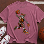 Frog Dunk Basketball T-Shirt — Retro Streetwear Athlete Graphic Tee