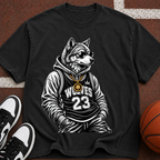 Wolf Mascot Basketball Tee — 'Wolves 23' Graphic T-Shirt