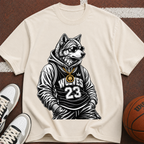 Wolf Mascot Basketball Tee — 'Wolves 23' Graphic T-Shirt