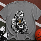 Wolf Mascot Basketball Tee — 'Wolves 23' Graphic T-Shirt