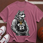 Wolf Mascot Basketball Tee — 'Wolves 23' Graphic T-Shirt