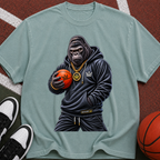 Gorilla Hoops Graphic T-Shirt — Streetwear Basketball Ape Design