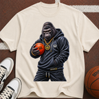 Gorilla Hoops Graphic T-Shirt — Streetwear Basketball Ape Design