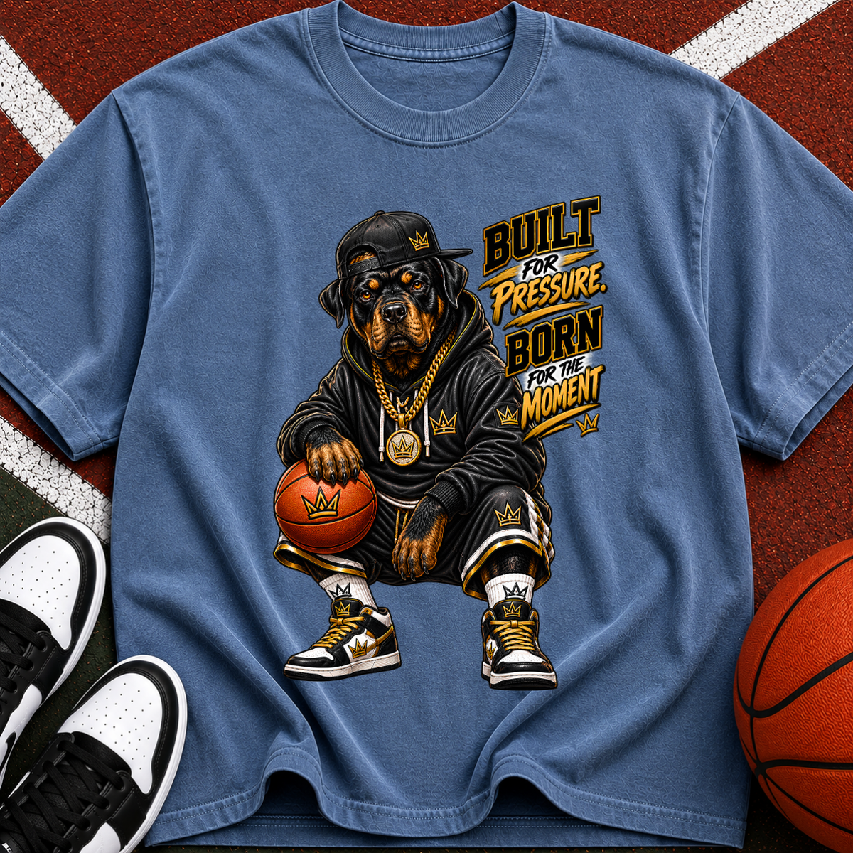 Basketball Graphic T-Shirt — "Built to Be Legendary" Streetwear Tee
