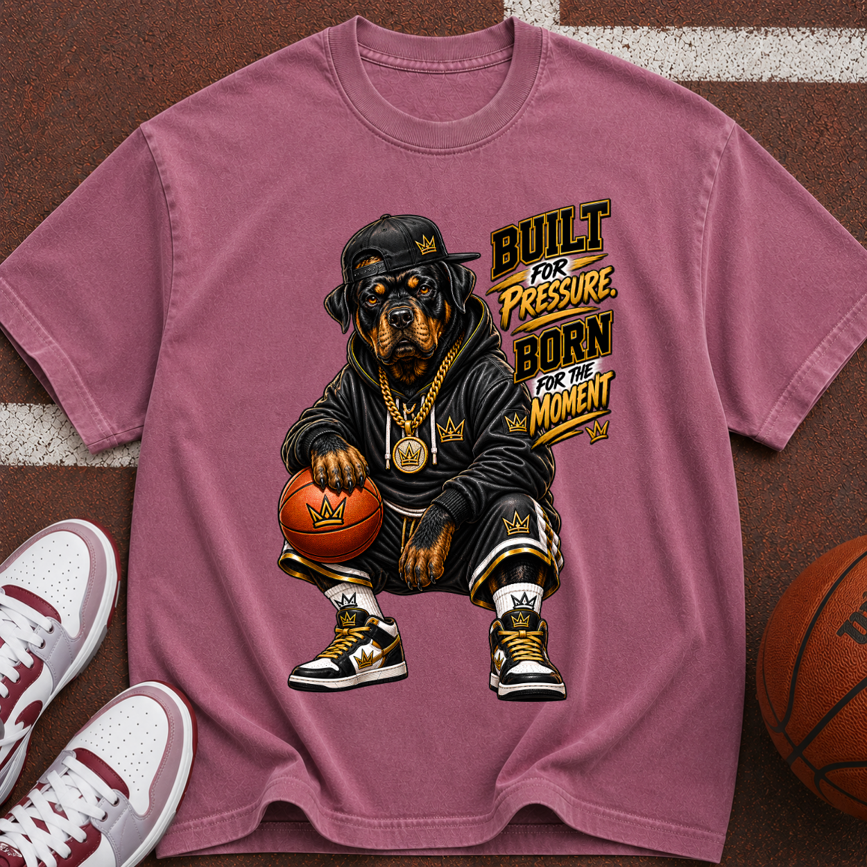 Basketball Graphic T-Shirt — "Built to Be Legendary" Streetwear Tee