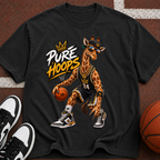 Giraffe Basketball Tee — "Pure Hoops" Graphic T-Shirt
