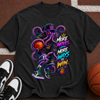 Octopus Basketball T-Shirt — “More Moves, More Ways to Win” Graphic Tee