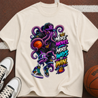 Octopus Basketball T-Shirt — “More Moves, More Ways to Win” Graphic Tee