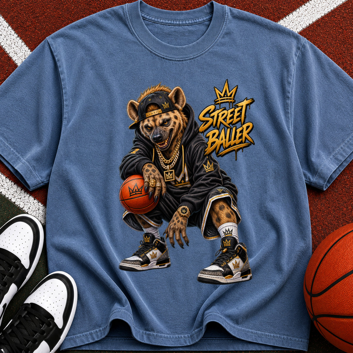 Street Ball Hyena Basketball T-Shirt