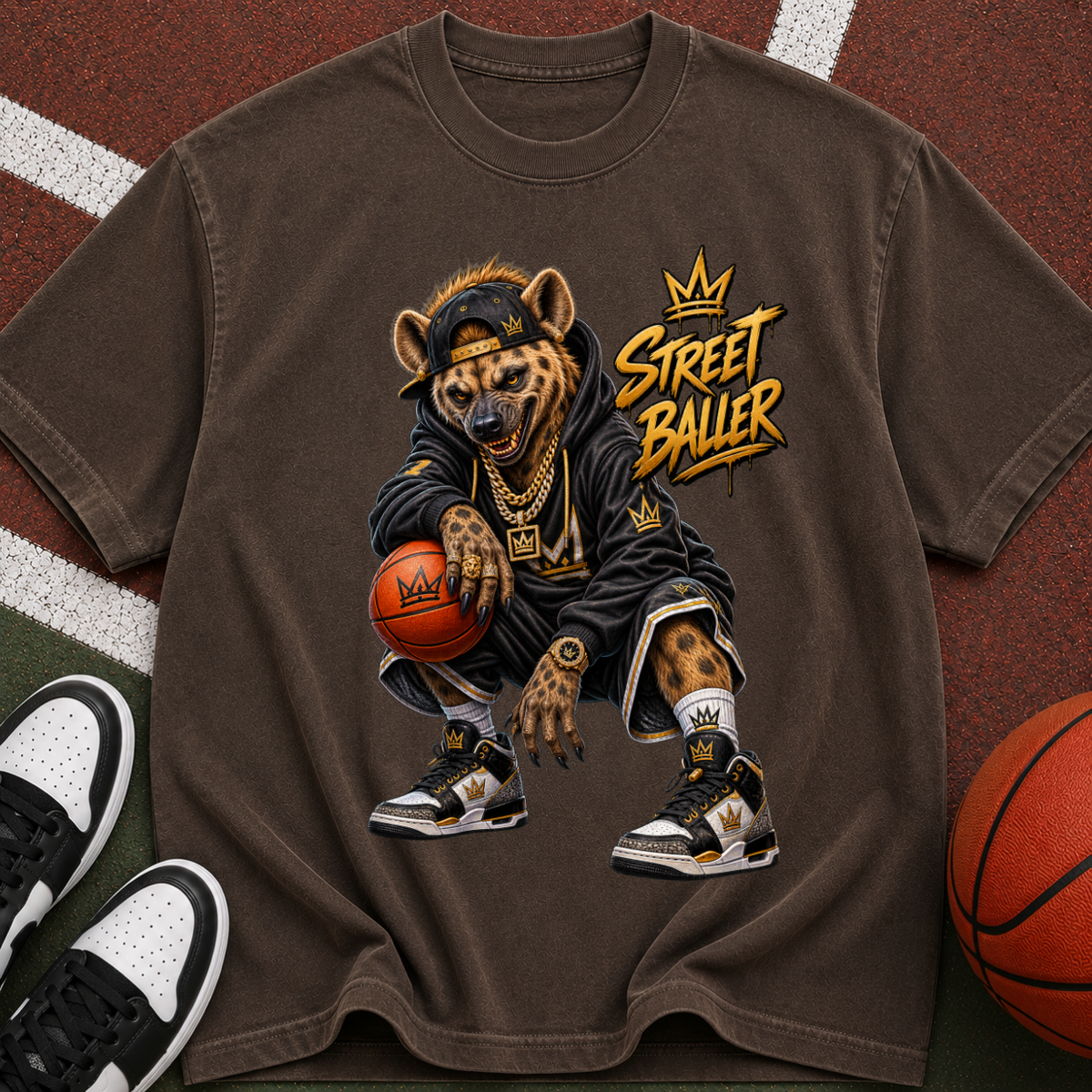 Street Ball Hyena Basketball T-Shirt