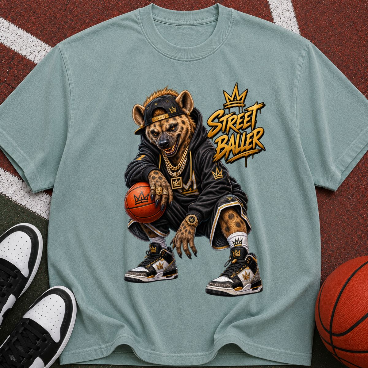 Street Ball Hyena Basketball T-Shirt