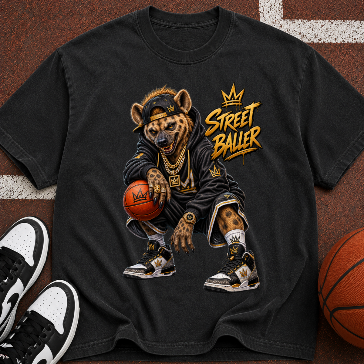 Street Ball Hyena Basketball T-Shirt