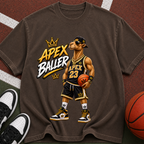 Apex Baller Basketball T-Shirt — Retro Streetwear Hoop Tee
