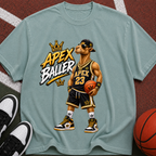 Apex Baller Basketball T-Shirt — Retro Streetwear Hoop Tee