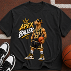 Apex Baller Basketball T-Shirt — Retro Streetwear Hoop Tee
