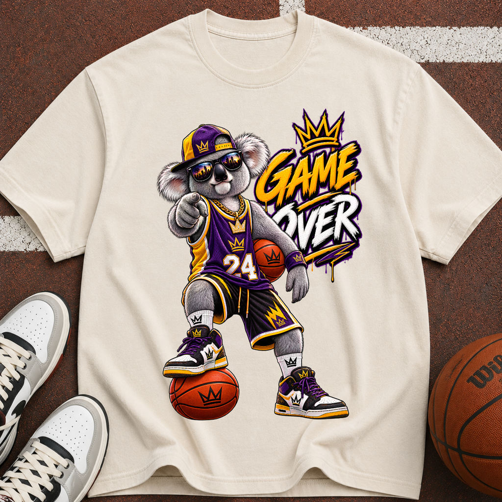 Basketball Mascot “Game Over” T-Shirt