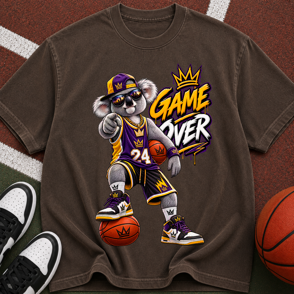 Basketball Mascot “Game Over” T-Shirt