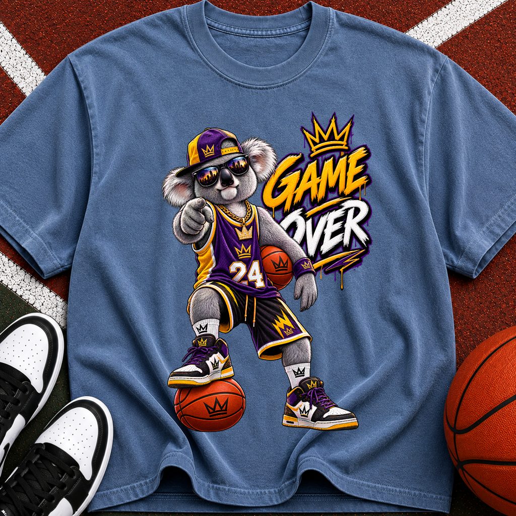 Basketball Mascot “Game Over” T-Shirt