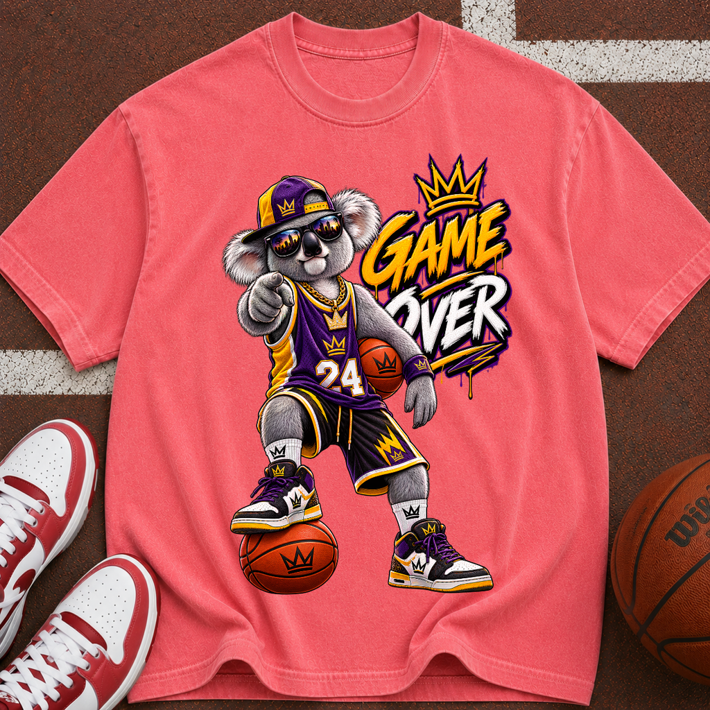 Basketball Mascot “Game Over” T-Shirt