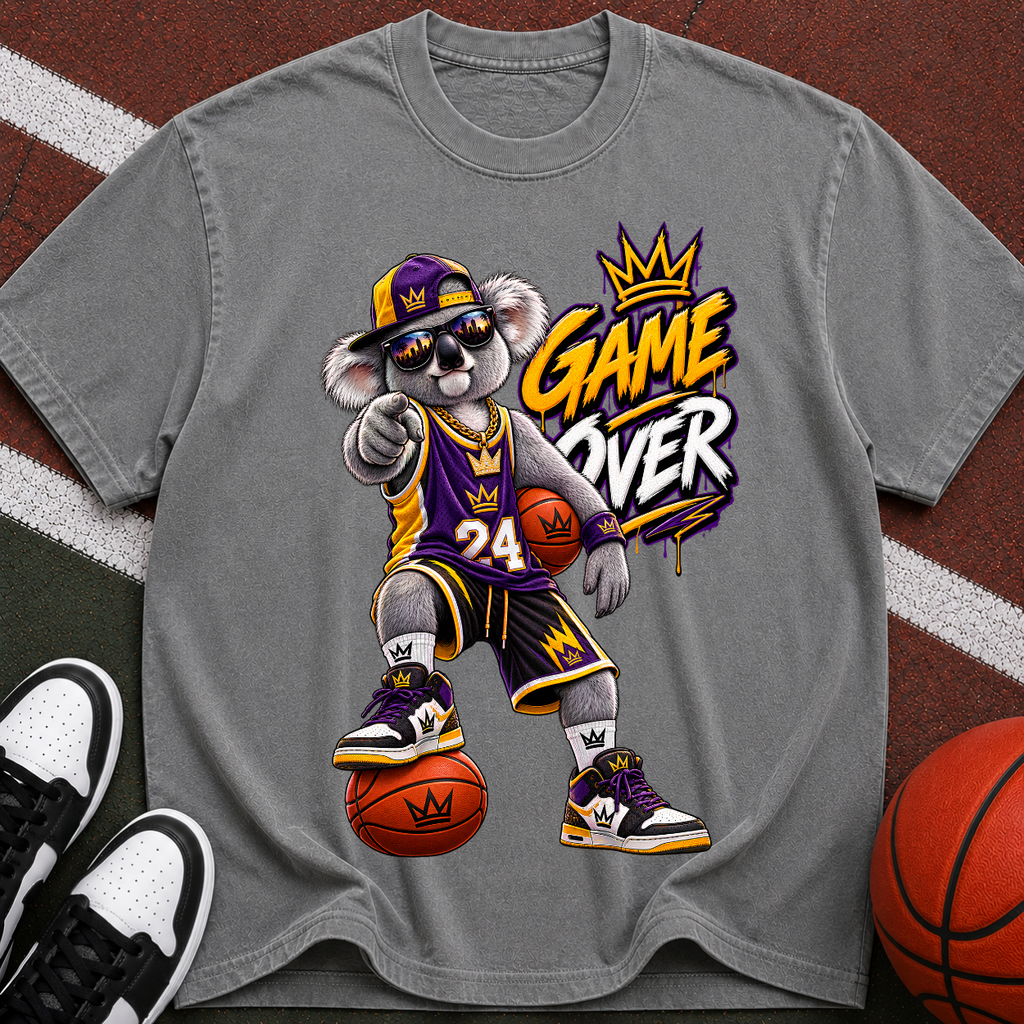 Basketball Mascot “Game Over” T-Shirt