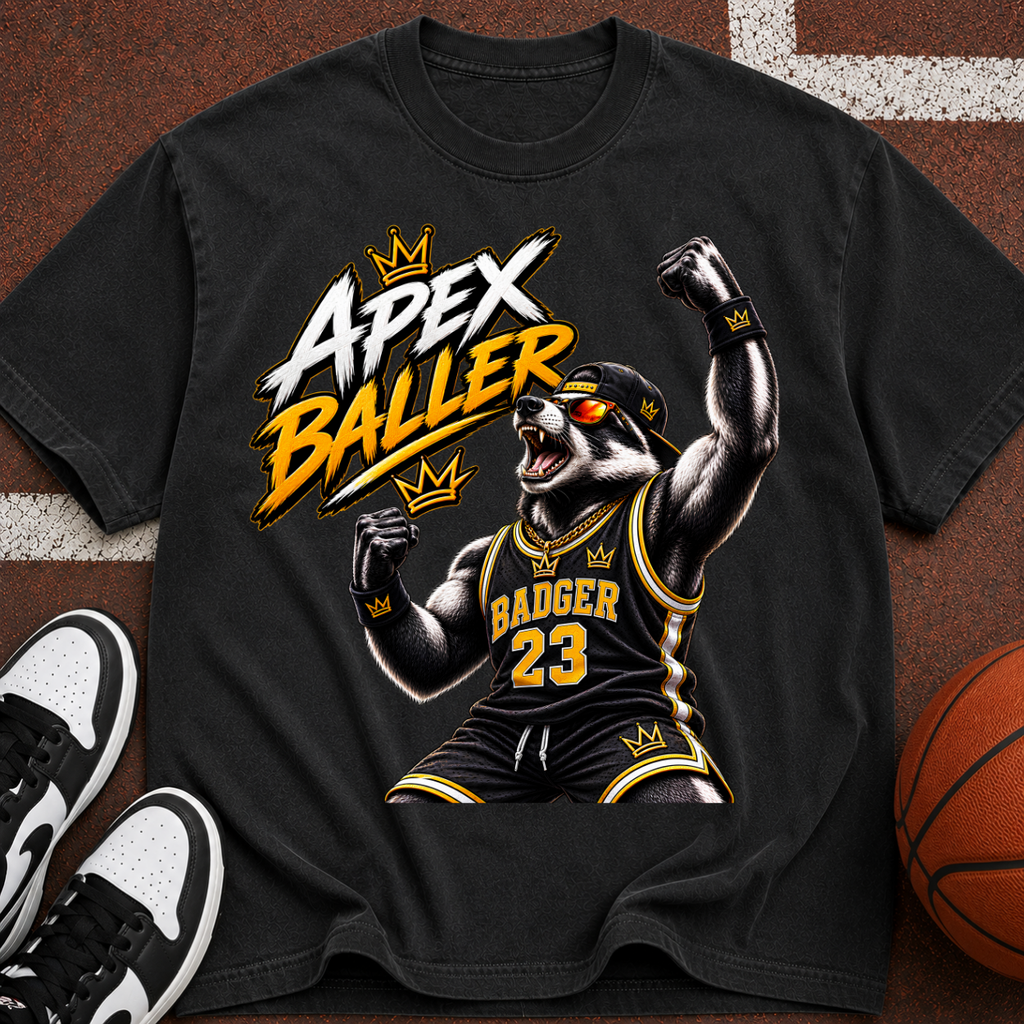 Apex Baller Badger Basketball T-Shirt