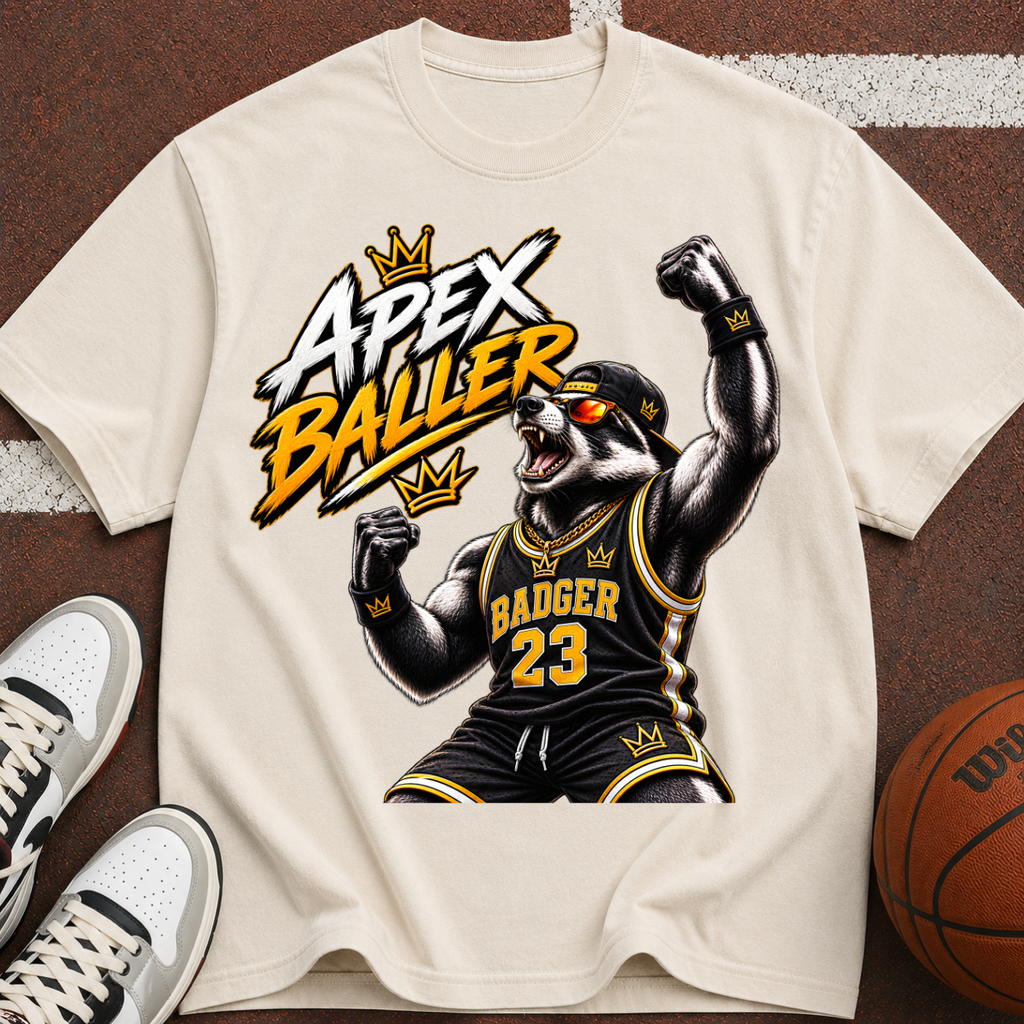 Apex Baller Badger Basketball T-Shirt