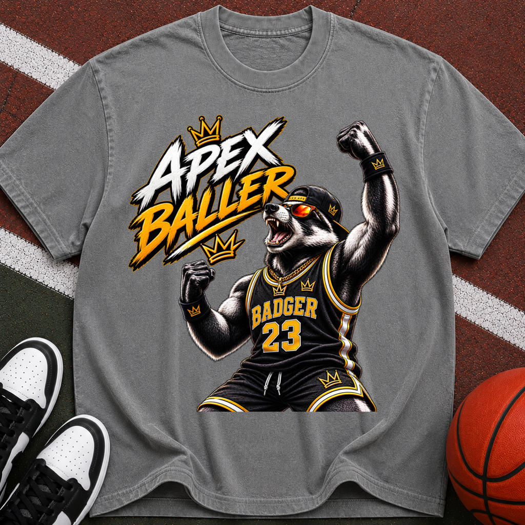 Apex Baller Badger Basketball T-Shirt