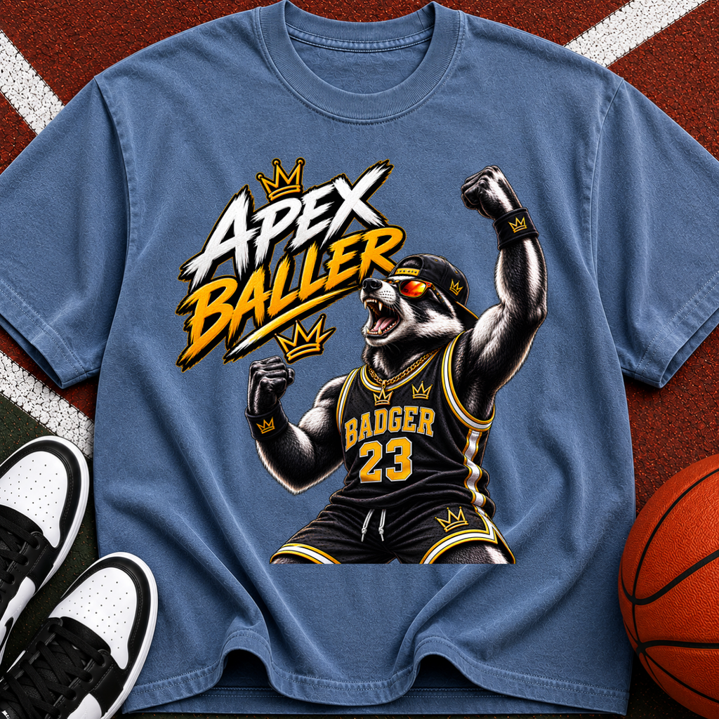 Apex Baller Badger Basketball T-Shirt