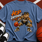 Hop Different T-Shirt — Cartoon Basketball Toad Graphic Tee