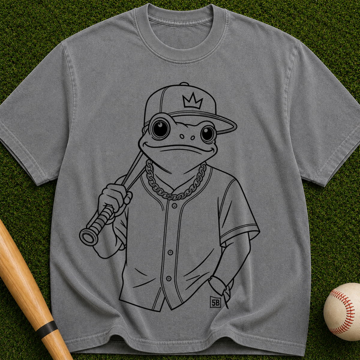 Baseball Frog Graphic T-Shirt