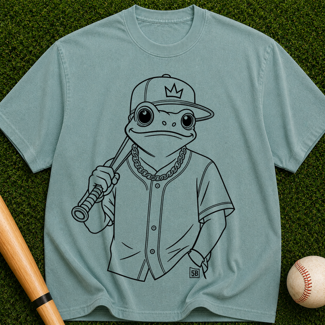 Baseball Frog Graphic T-Shirt