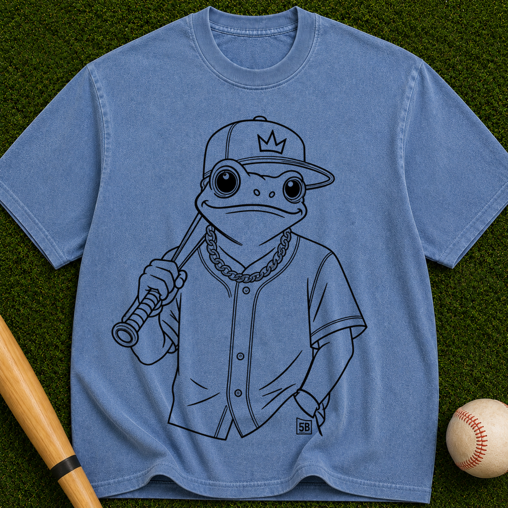 Baseball Frog Graphic T-Shirt