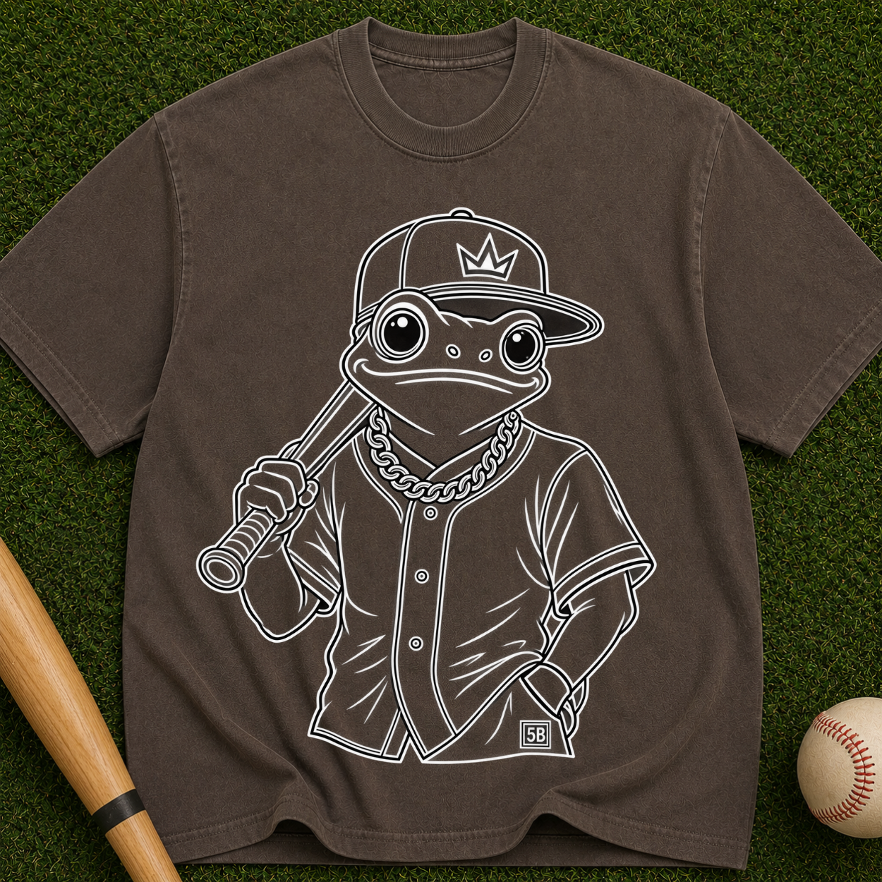 Baseball Frog Graphic T-Shirt
