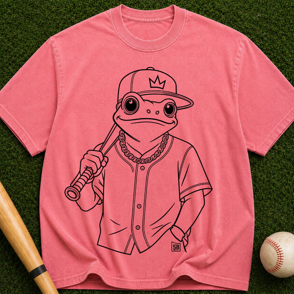 Baseball Frog Graphic T-Shirt