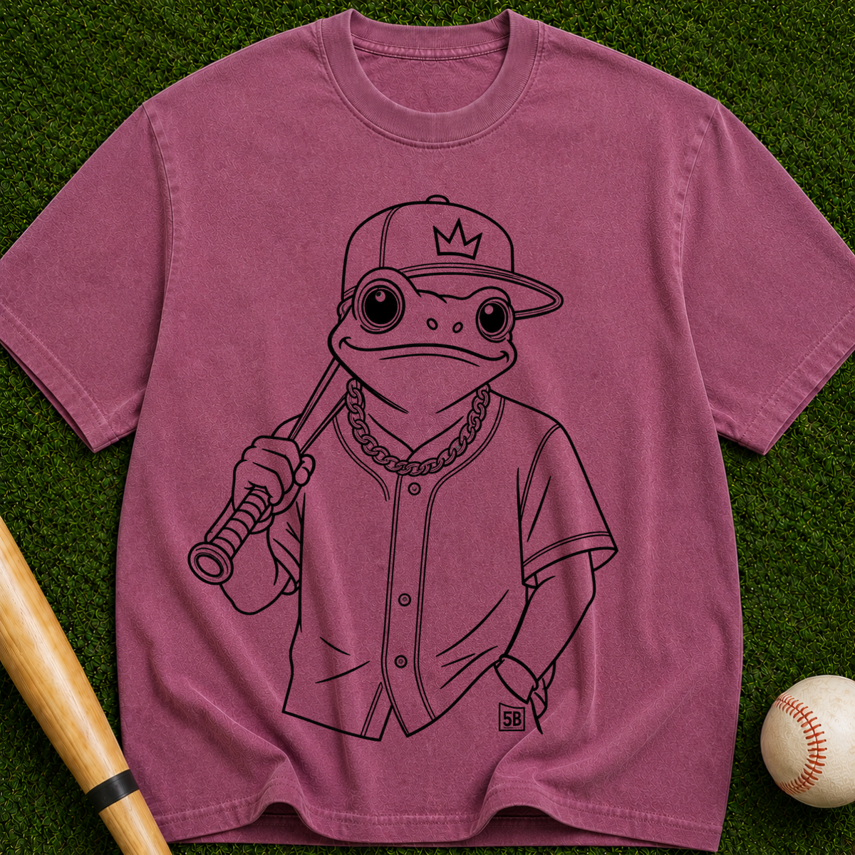 Baseball Frog Graphic T-Shirt