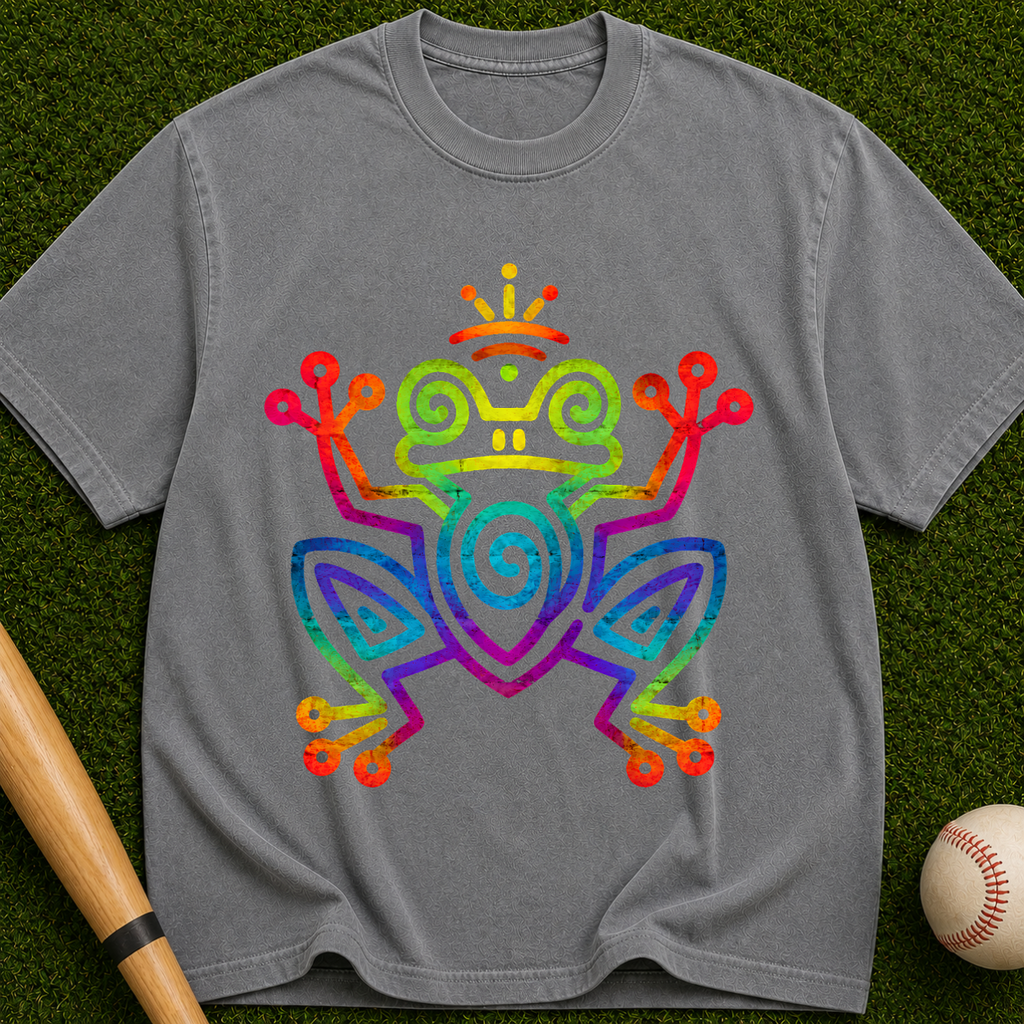 Frog Spirit Graphic T-Shirt — Tribal Frog Design