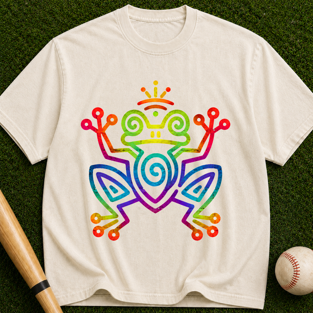 Frog Spirit Graphic T-Shirt — Tribal Frog Design