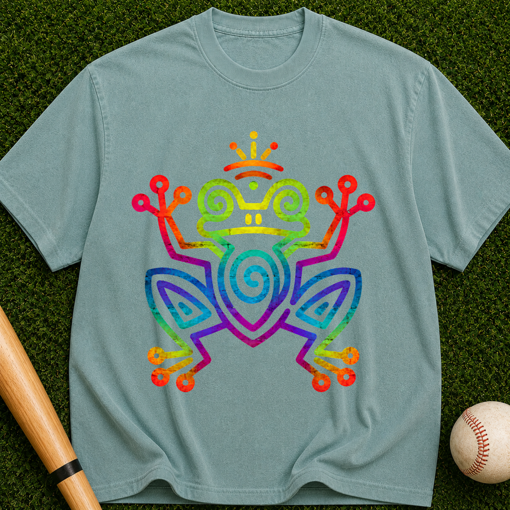 Frog Spirit Graphic T-Shirt — Tribal Frog Design