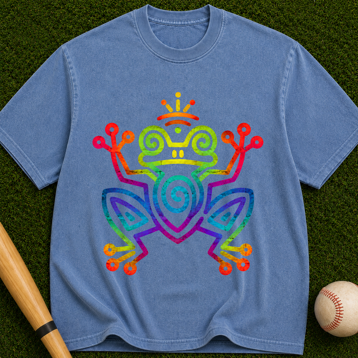 Frog Spirit Graphic T-Shirt — Tribal Frog Design