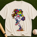 Baseball Frog Pitcher T-Shirt — Cute Athletic Graphic Tee