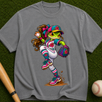 Baseball Frog Pitcher T-Shirt — Cute Athletic Graphic Tee