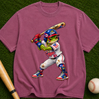 Baseball Frog Player Graphic T-Shirt